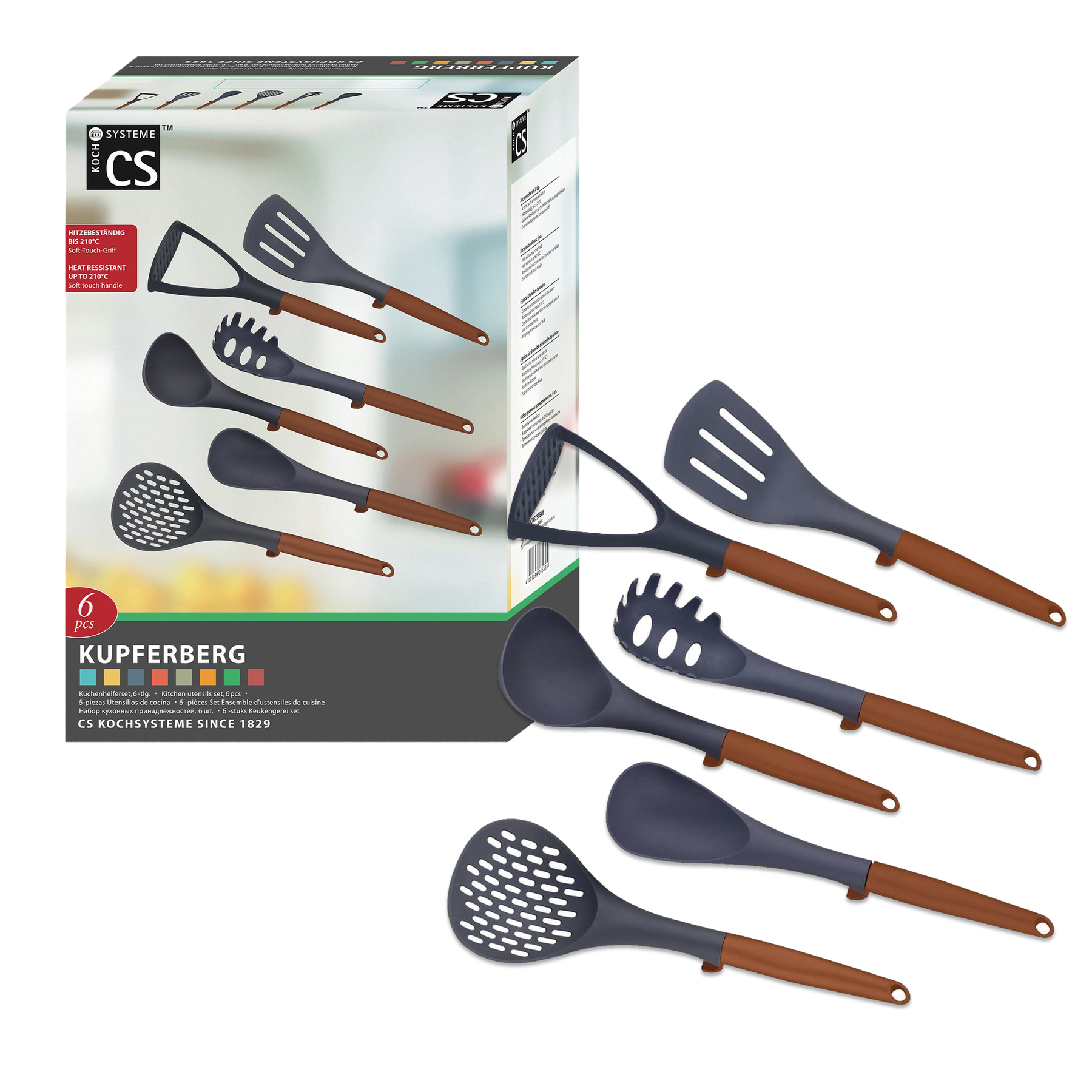 Fifth Spark - Carl Schmidt Sohn 6pcs of Nylon Spatulas Set